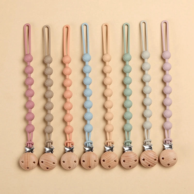 Beech Wood Pacifier Clip